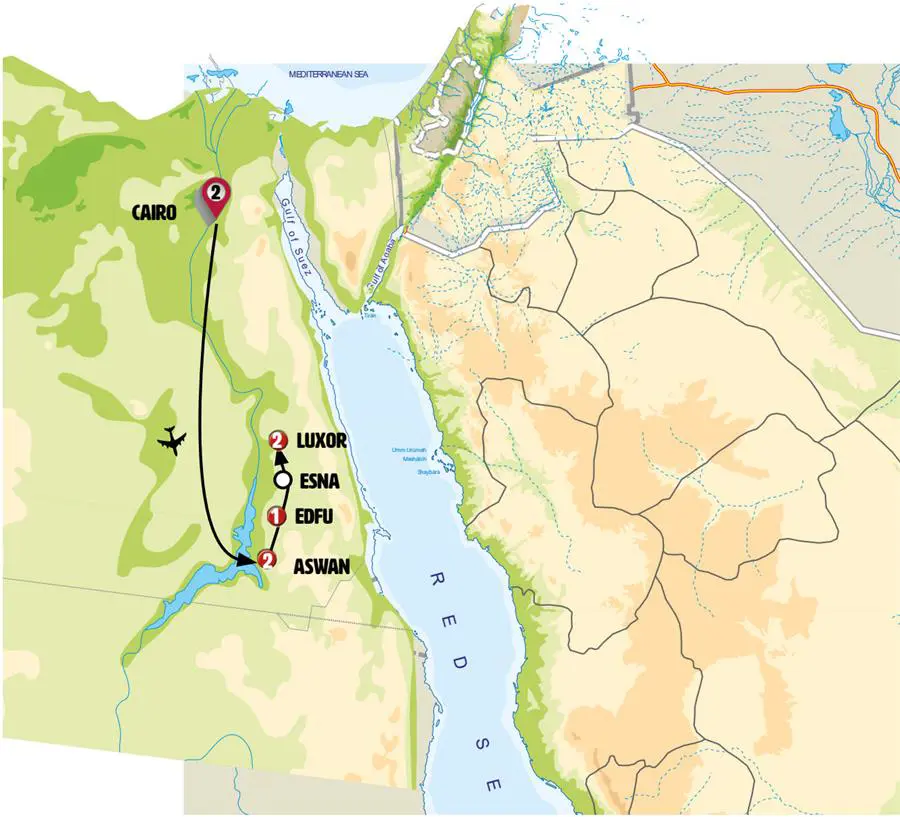 Mapa del tour