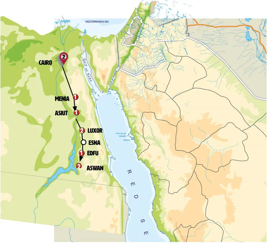 Mapa del tour